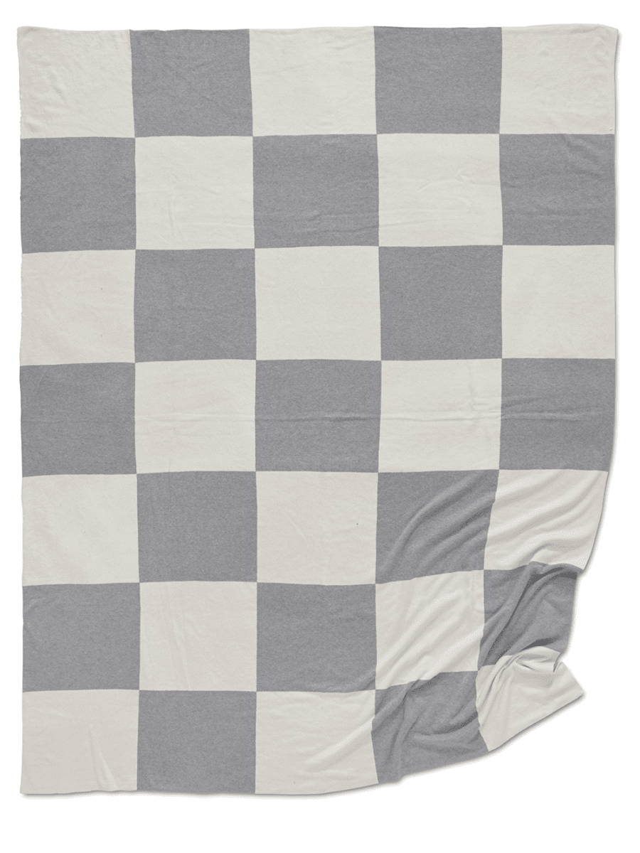 Kast Tæppe Firkantet 130x170cm - Grå