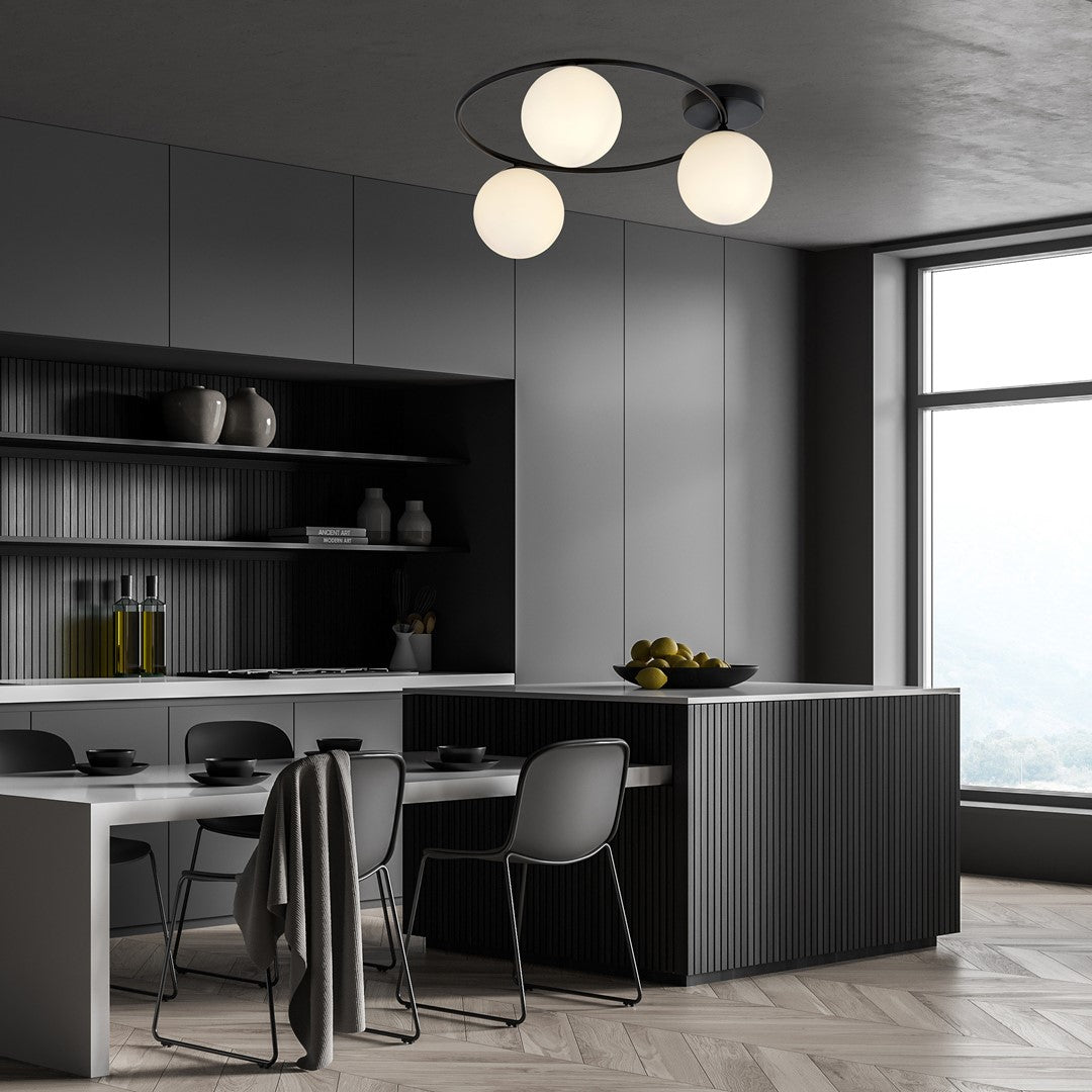 Loftlampe SOPRA 3 - Sort / Hvid - Nordic Unique