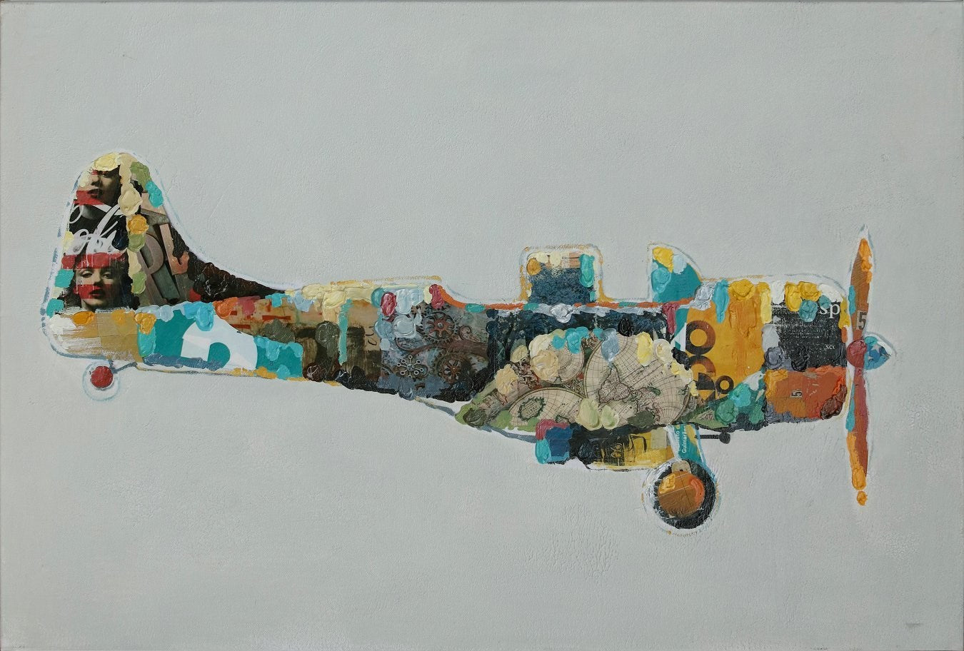 Oliemaleri Flyveren – 60 x 90 cm - Nordic Unique