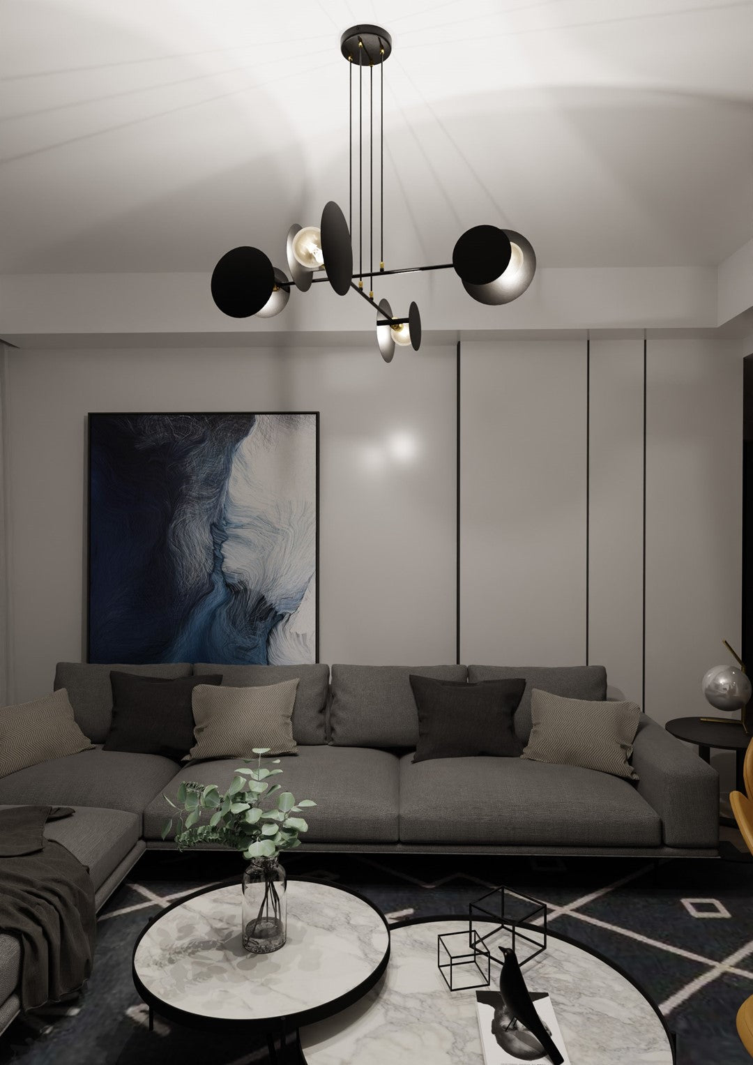 Loftlampe IDEA 4 - Sort - Nordic Unique