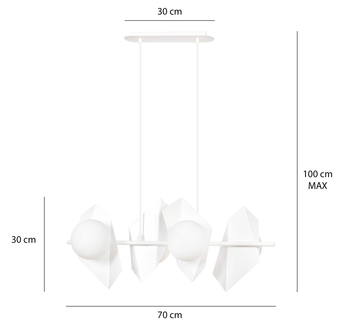 Loftlampe DRIFTON 4 - Hvid - Nordic Unique