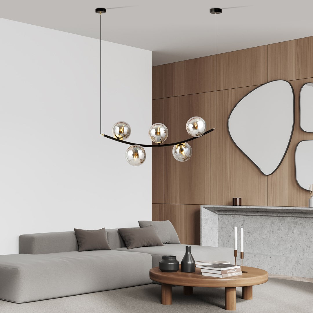 Loftlampe RITZ 5 - Sort / Grafit / Guld - Nordic Unique