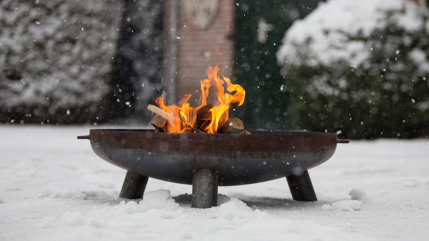 Salo Bålfad – 80 cm Industrielt Look - Nordic Unique