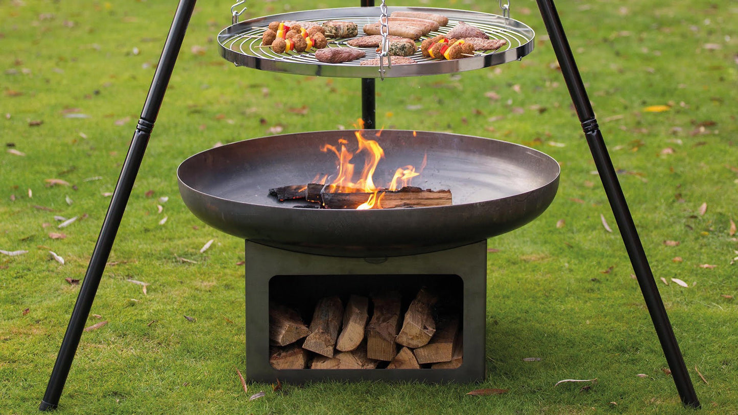 Juva Bålfad med Brændereol – Industrielt Look - Nordic Unique