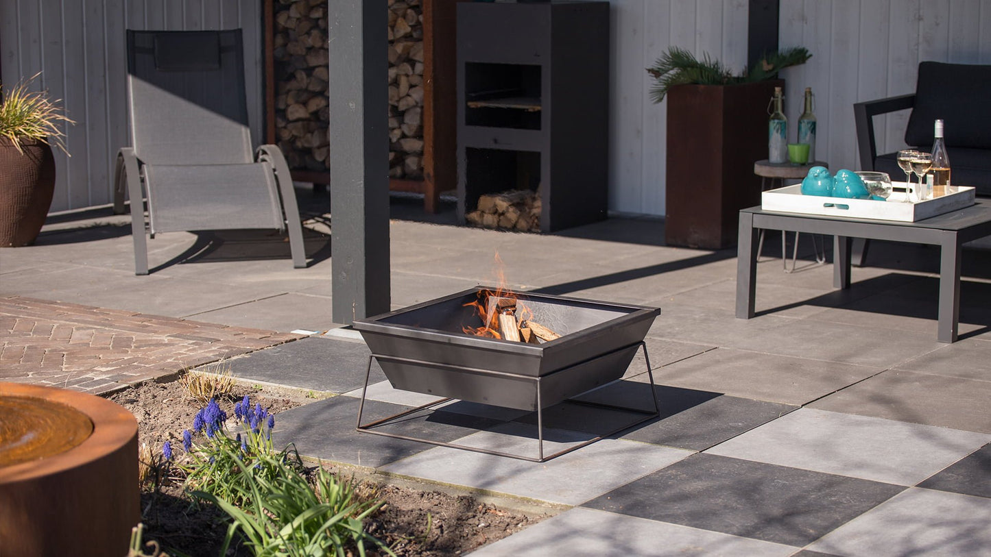 Reso Bålfad – Sort / Industrielt Look - Nordic Unique