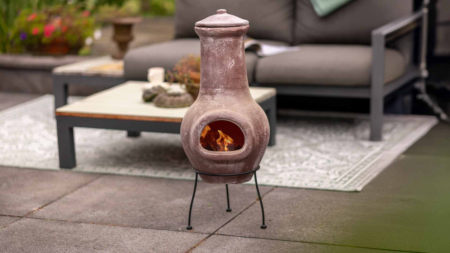 Salamanca Bålfad Mexicansk Lerpejs – Brun - Nordic Unique