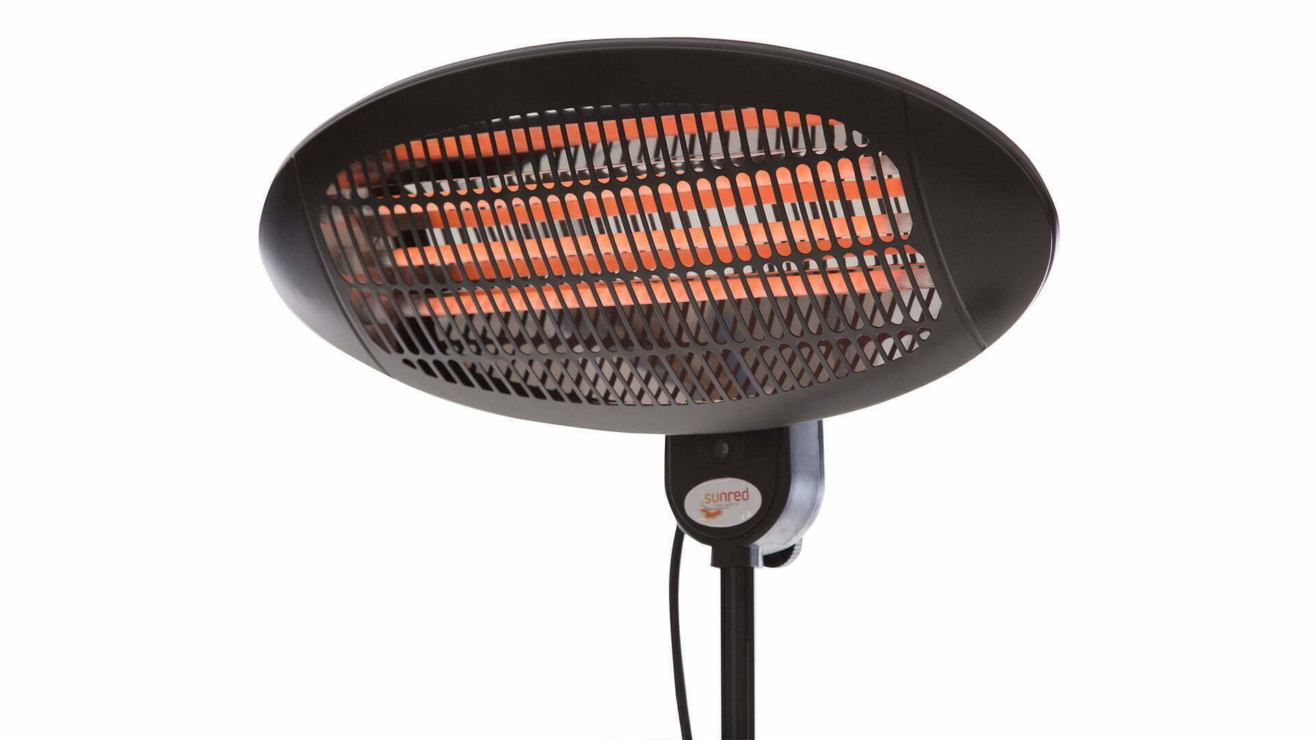 Elektra Quartz Fritstående Terrassevarmer – Sort (2000W) - Nordic Unique