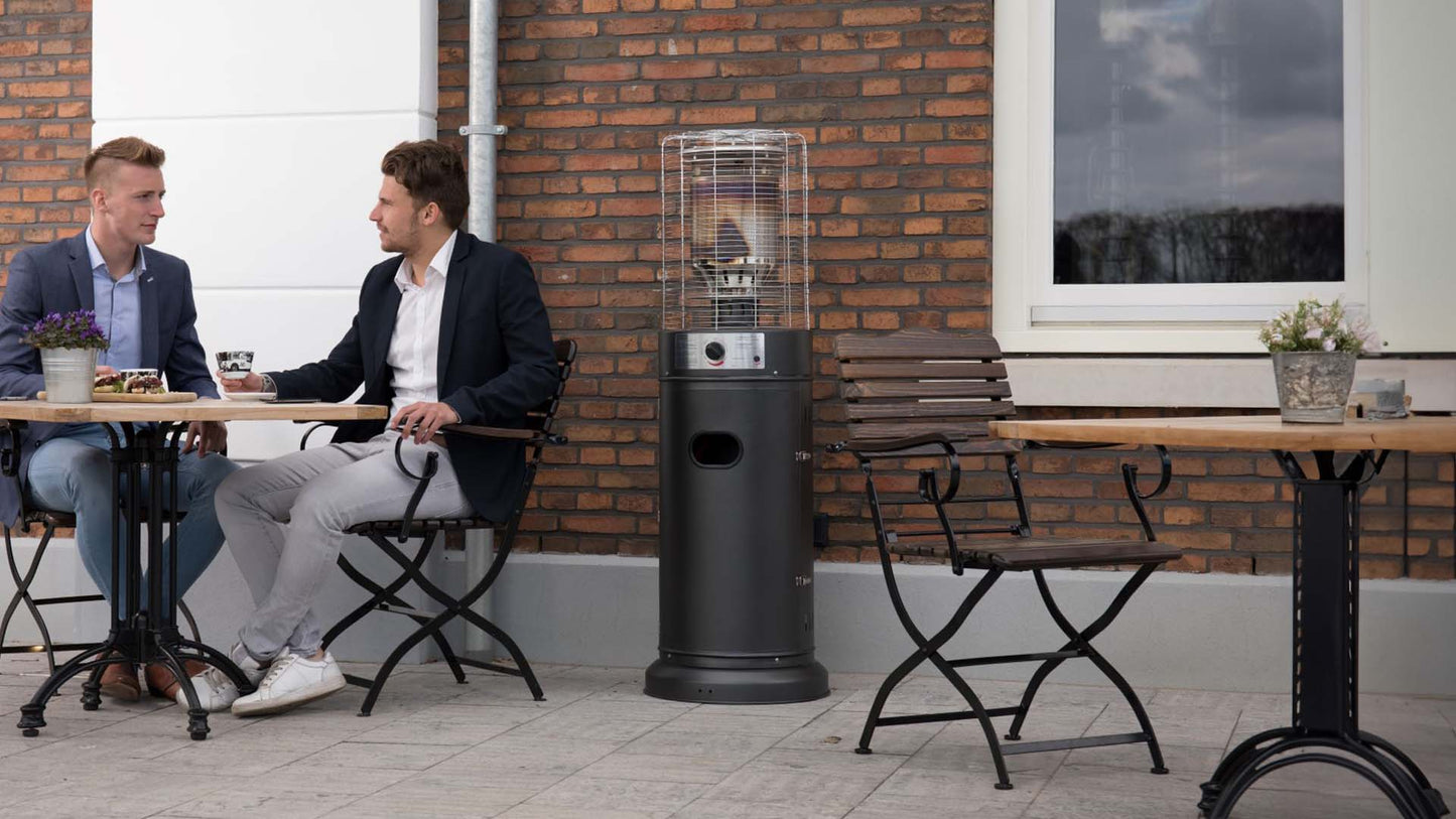 Propus Lounge Gas Terrassevarmer – Grå (10000W) - Nordic Unique