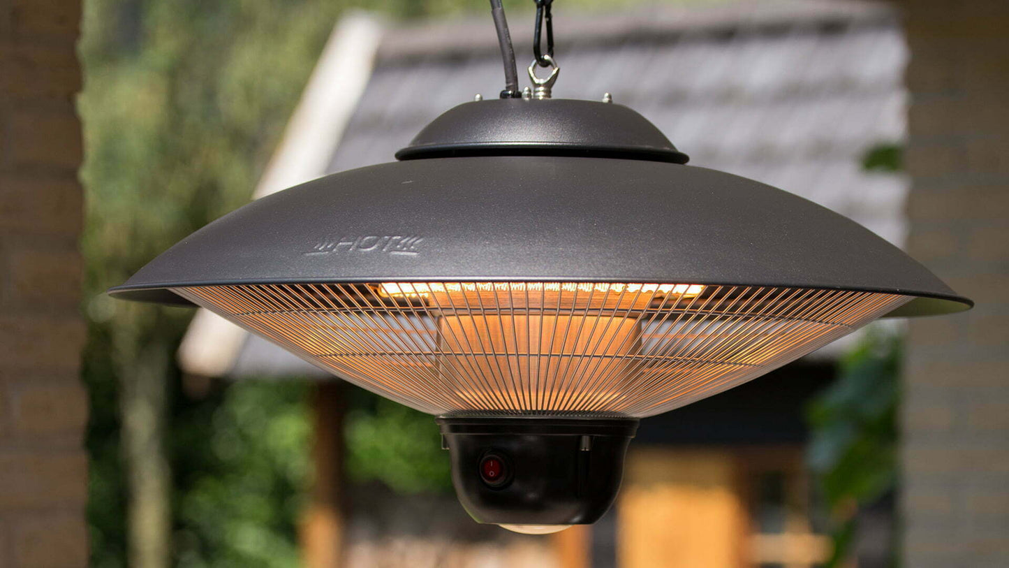 Sirius Bright Hængende Terrassevarmer – Sort (2100W) - Nordic Unique
