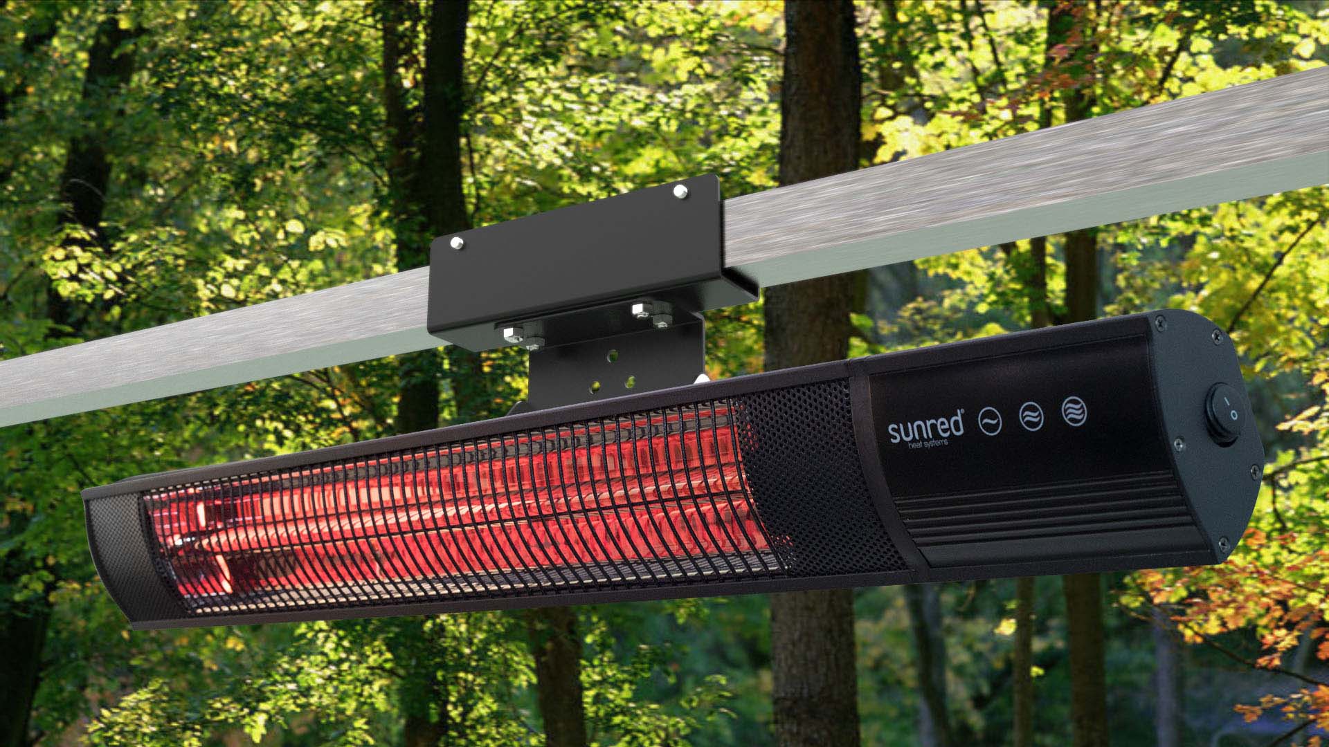 Universal Monteringsbeslag til Terrassevarmer – Sort - Nordic Unique