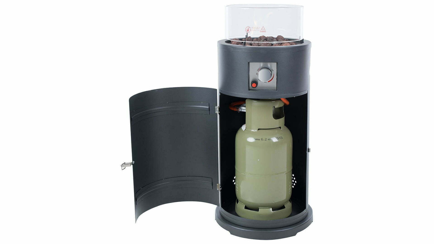 Bogo Flame Gas Terrassevarmer – Grå (10500W) - Nordic Unique