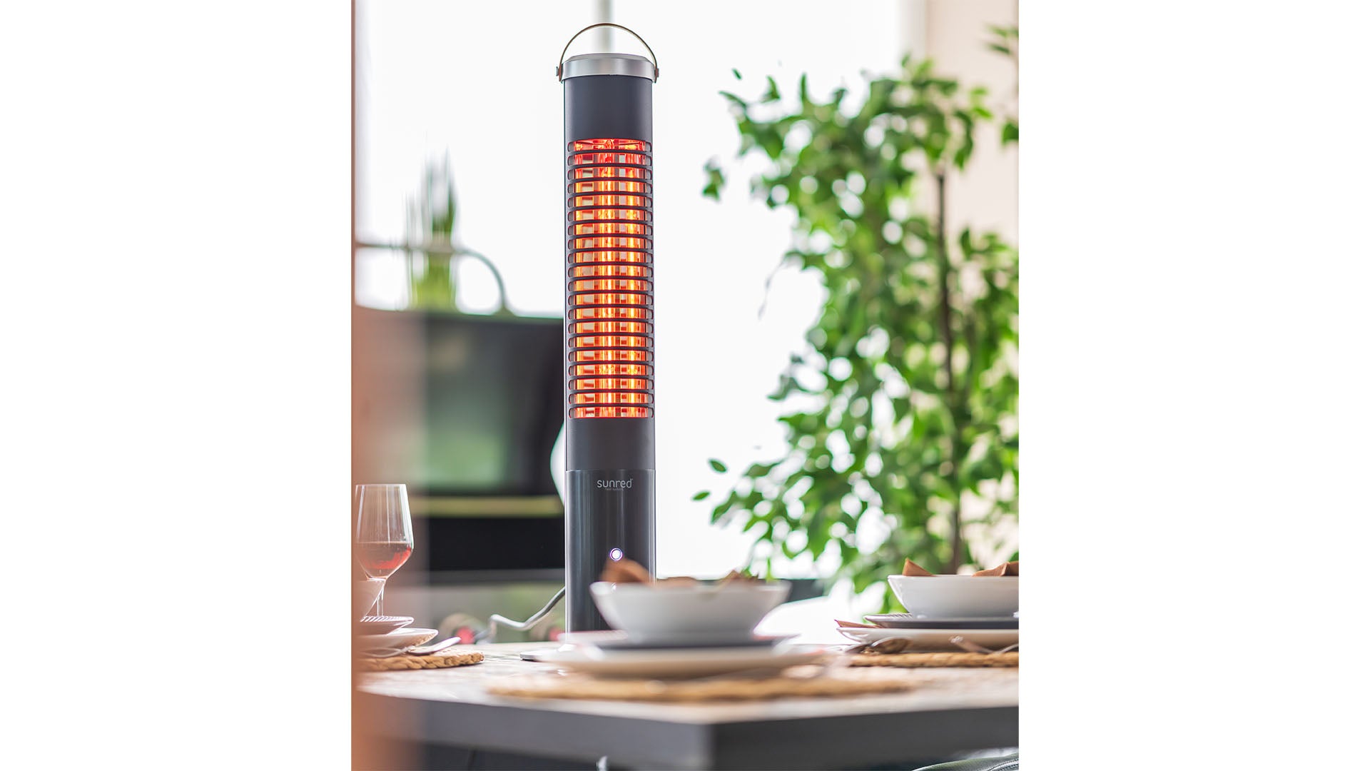 Apollo Ultra SMART Bordmodel Terrassevarmer – Sort (1200W) - Nordic Unique