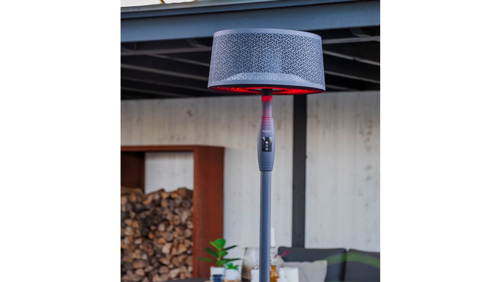 Moderna Artix Ultra SMART Fritstående Terrassevarmer – Sort (2000W) - Nordic Unique