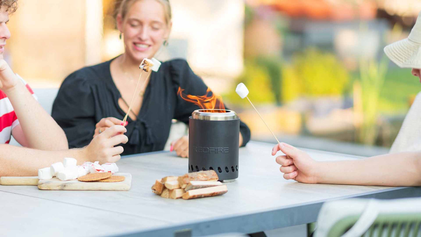 Volcano Bordpejs Bålfad S – Sort - Nordic Unique