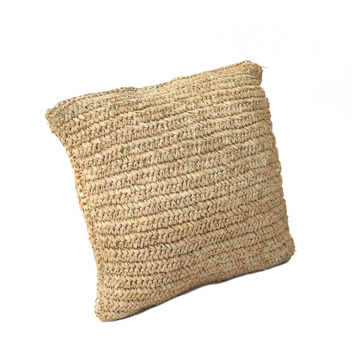 Raffia Flores Pudebetræk Firkantet - Naturlig - 40x40cm