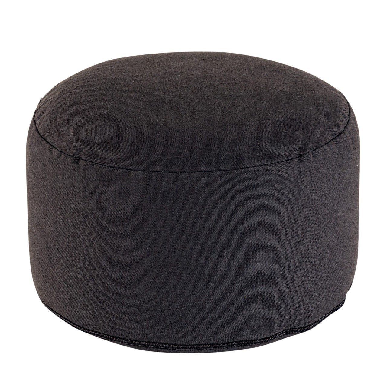 Yogapude & Meditationspude Rund - H20 x Ø31 cm - Sort