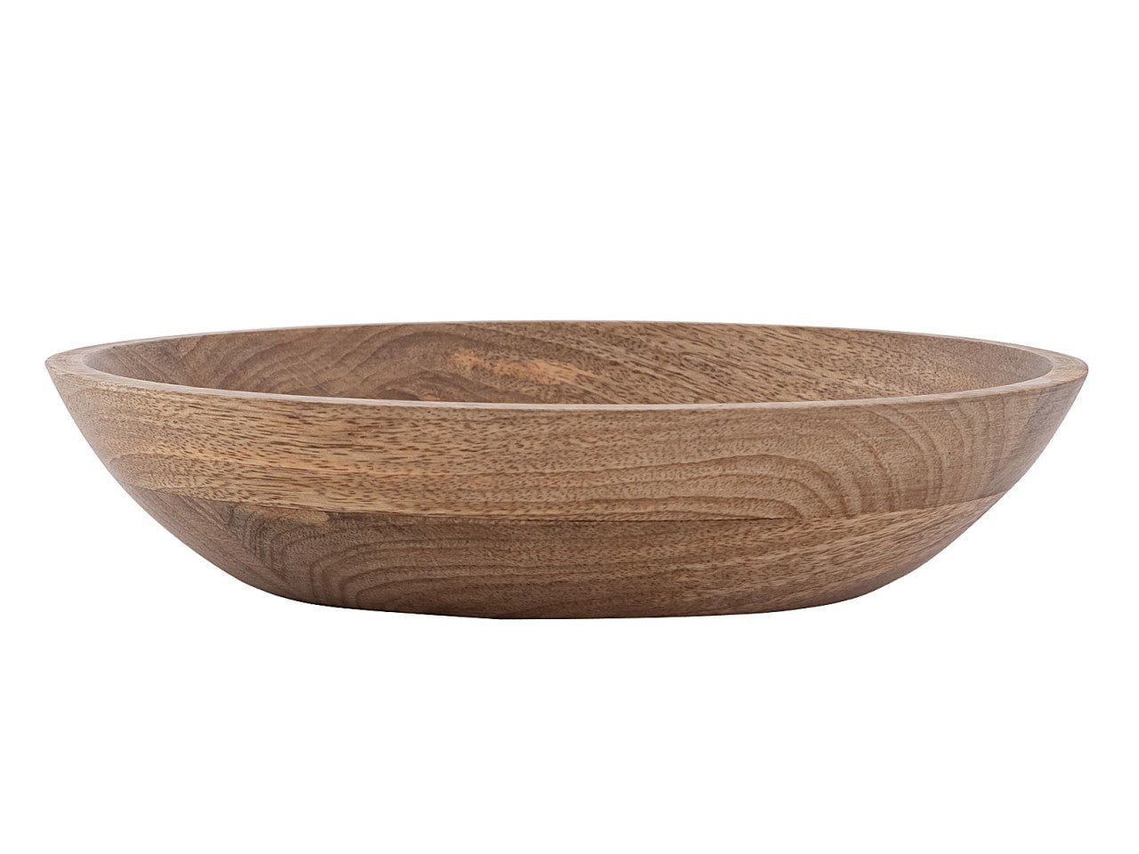 Dekorationsskåle i Mangotræ – 8 stk Runde Træskåle i Moderne Design - Nordic Unique