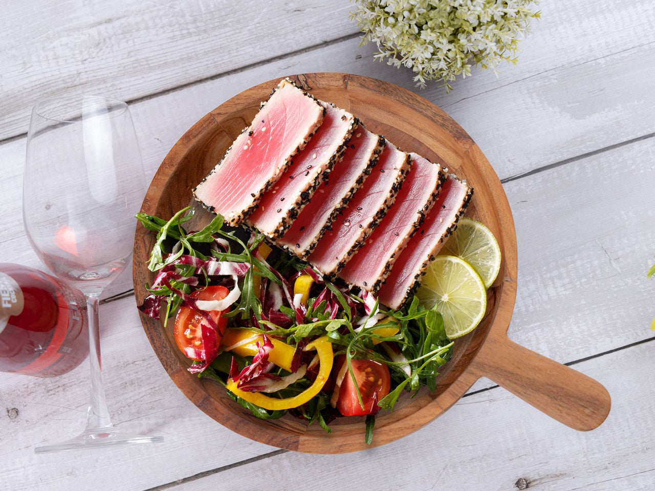 Dekorationsskål i Akacietræ – 6 stk Træfade