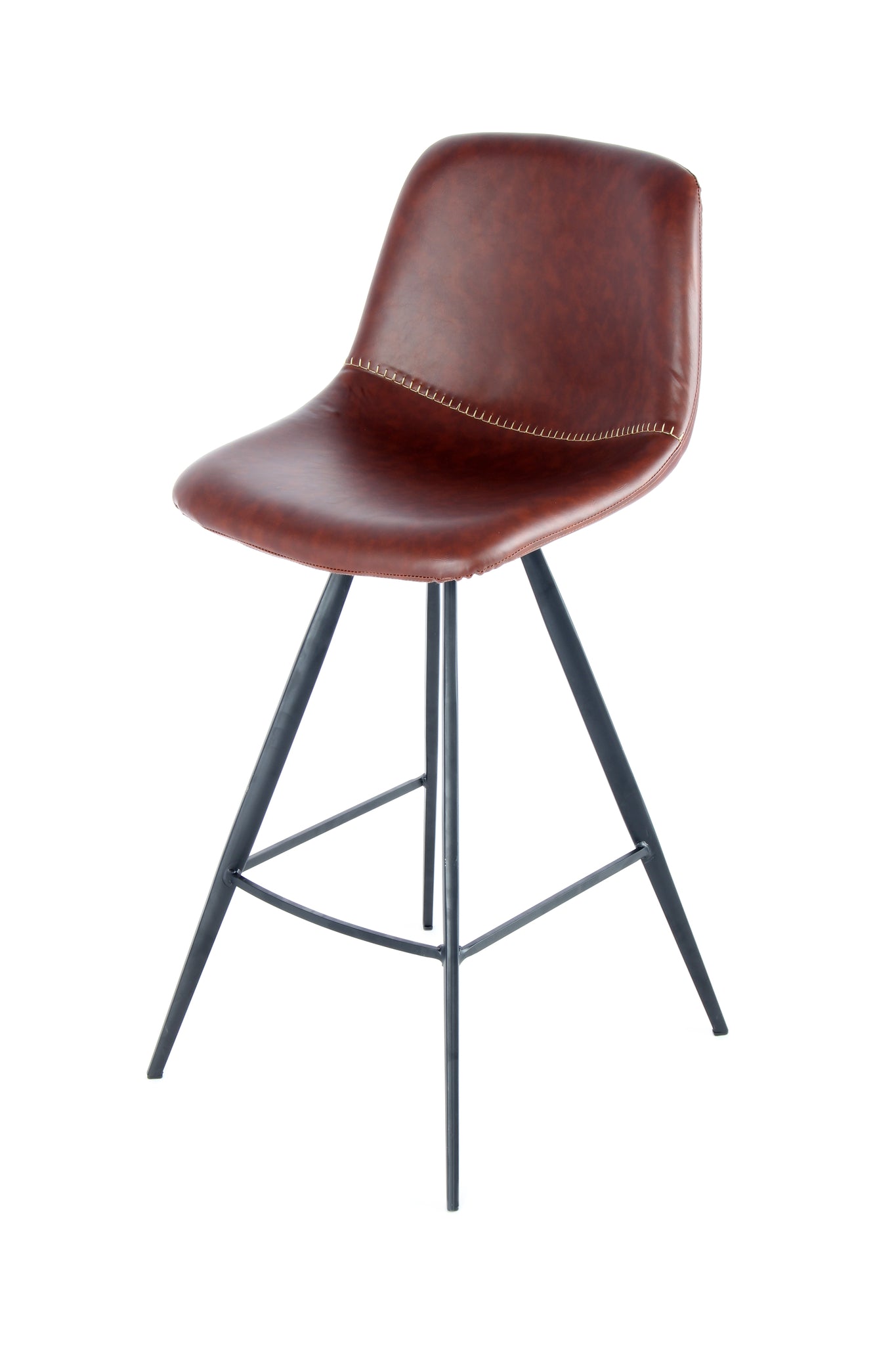 Barstol Samantha 2 stk - Mørkebrun / Sort - Nordic Unique