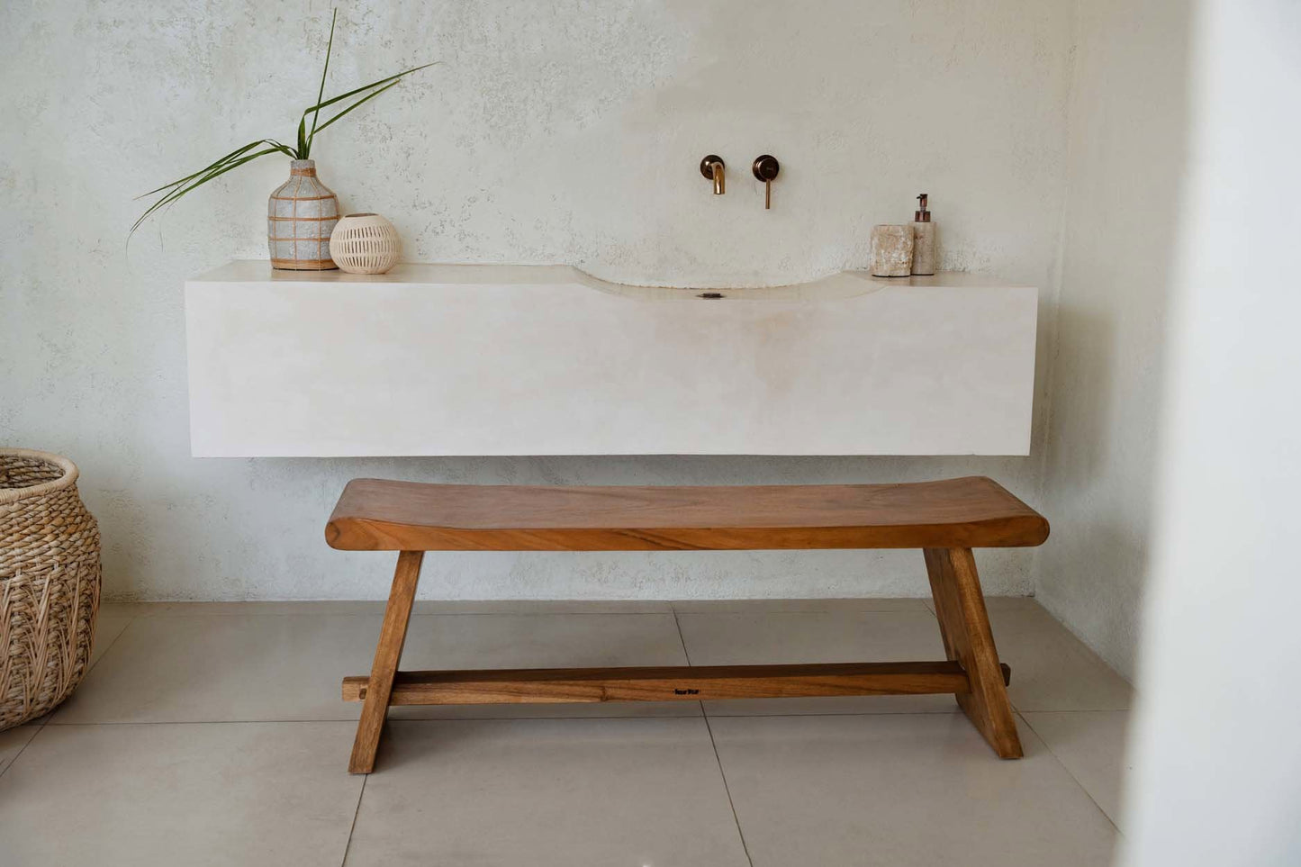 Suar Bænk - Naturlig - 120cm