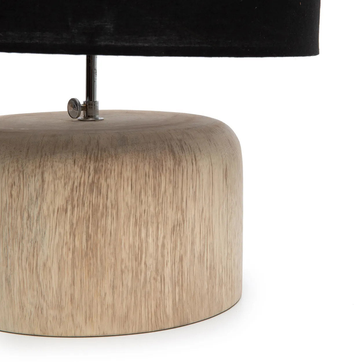 Bordslampa i teak - Natursvart