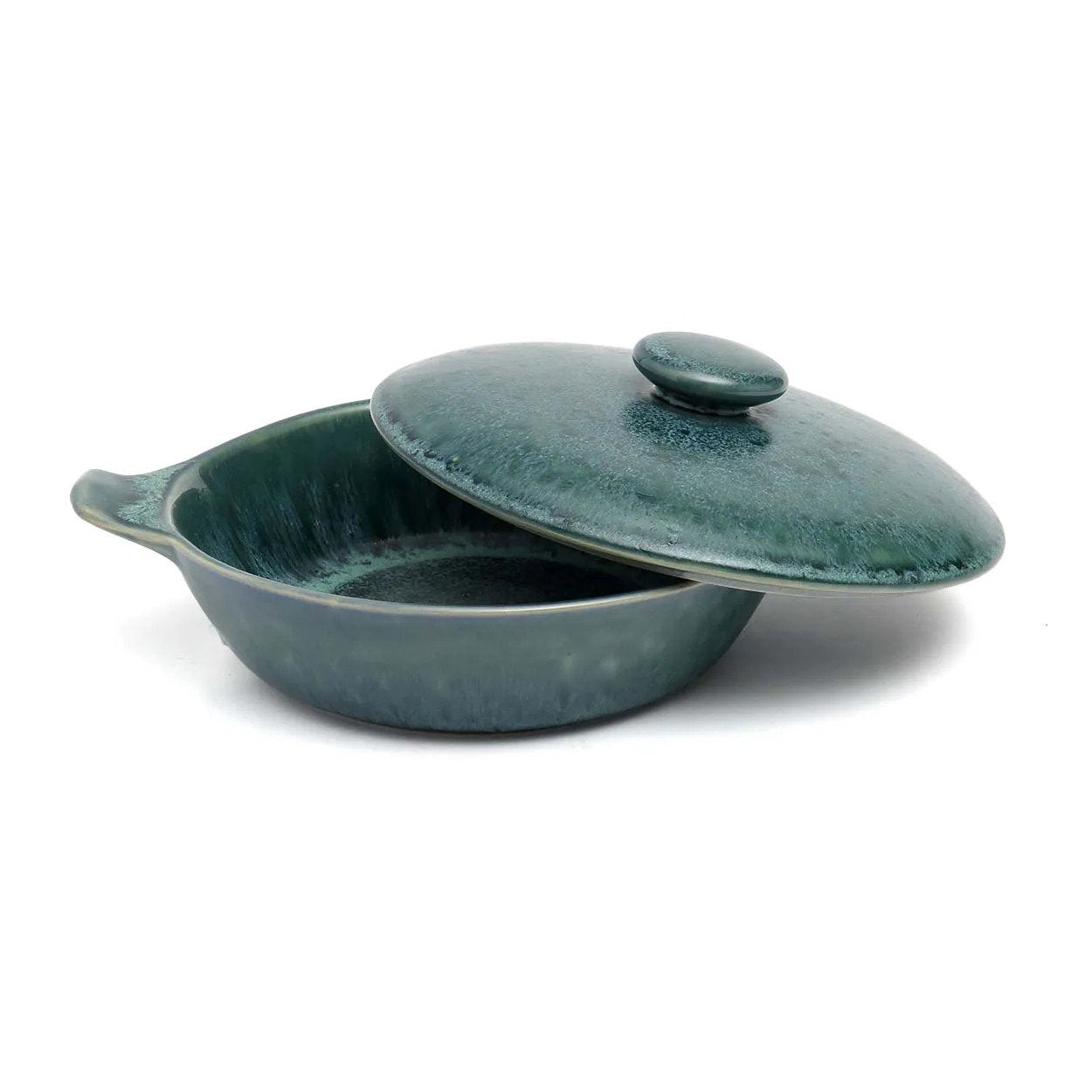 Aqua Ceramic Pot - Set om 4