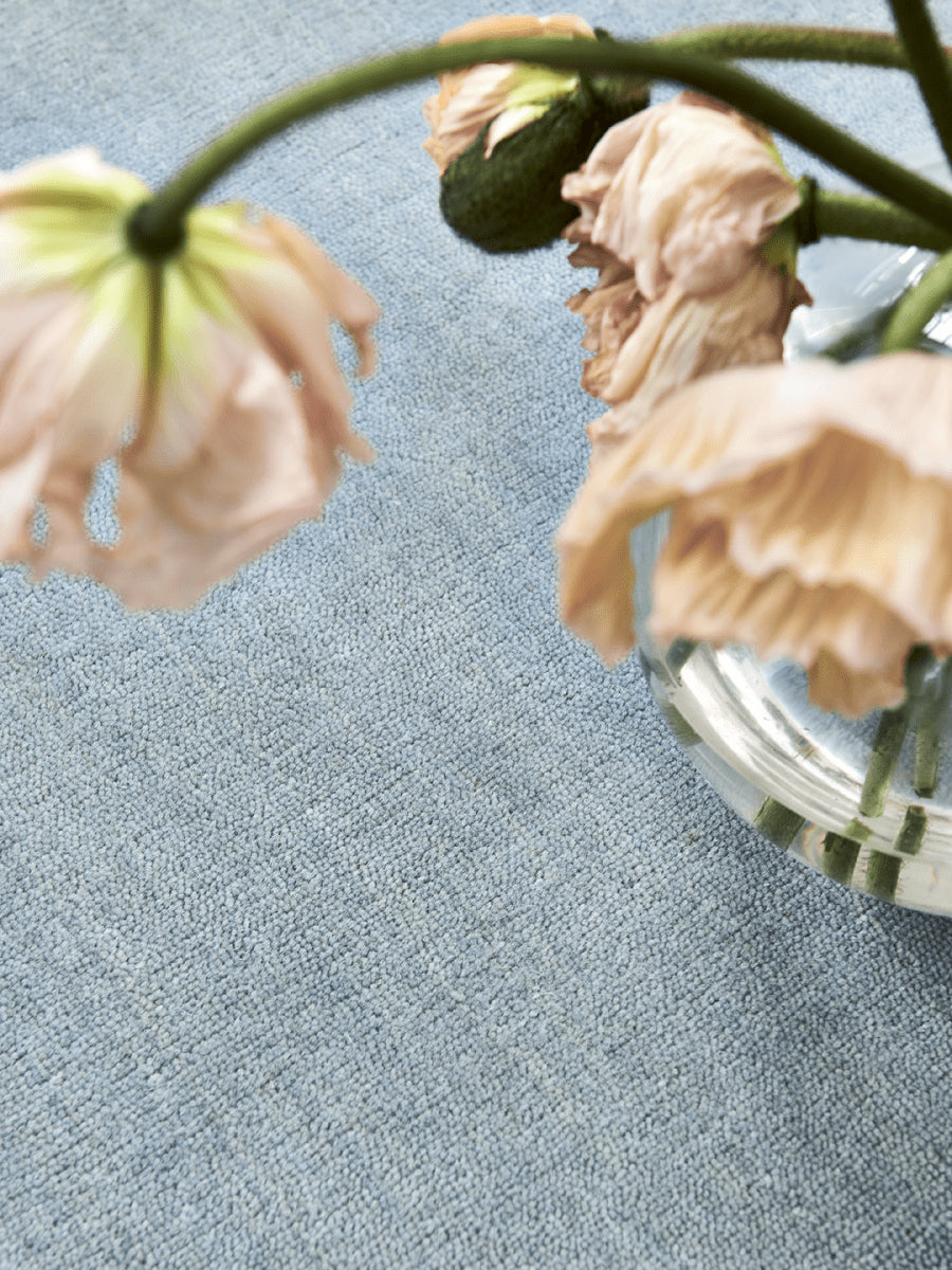 Tæppe Solid 200x300cm - Blå - Nordic Unique