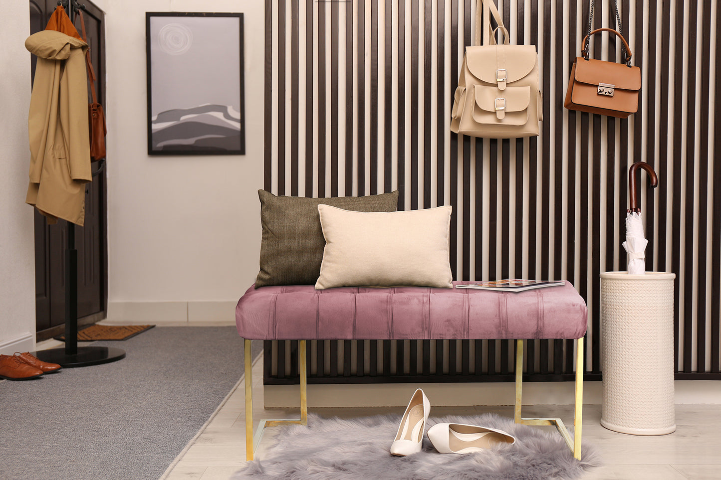 Bænk Rarity 200 – Støvet Rosa - Nordic Unique