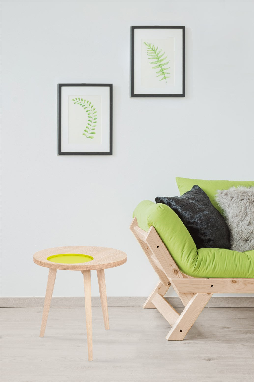 Sidebord Avery II Ask - Grøn - Nordic Unique