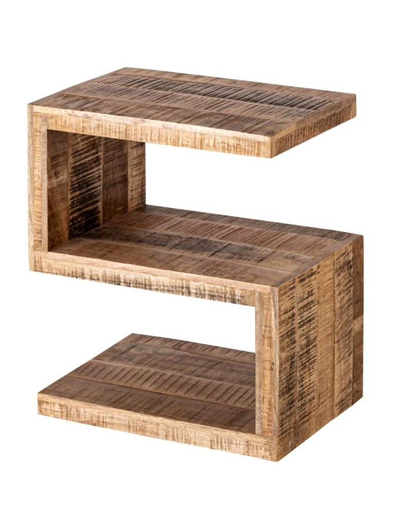 Sidebord i mangotræ S-form