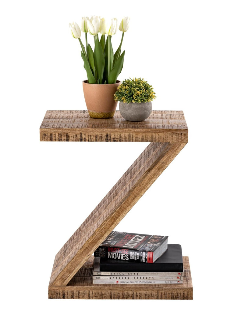 Sidebord i mangotræ Z-form