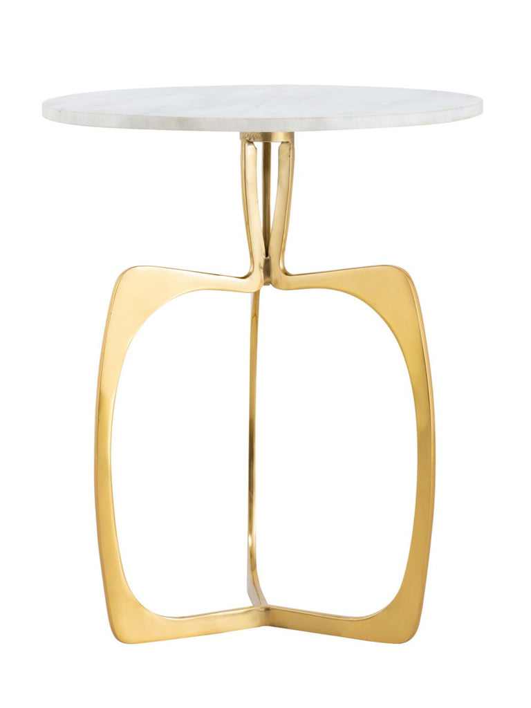 Sidebord i metal, rundt ø 45 x 56 cm