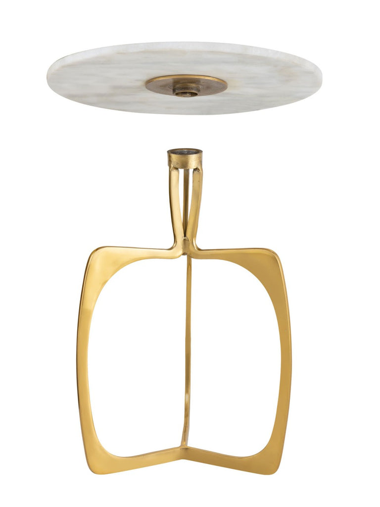 Sidebord i metal, rundt ø 45 x 56 cm
