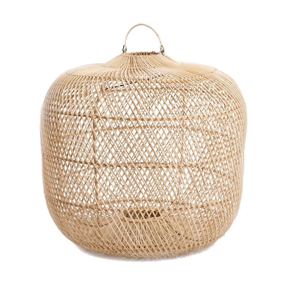 Batu Bolong Lampe Vedhæng - Naturlig - M