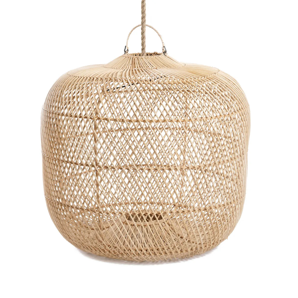 Batu Bolong Lampe Vedhæng - Naturlig - M