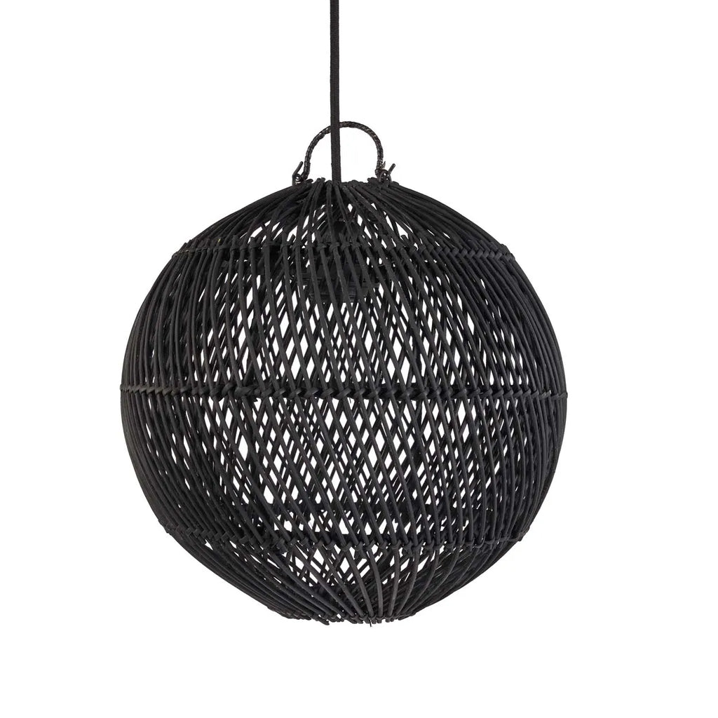 Boble Lampe Vedhæng - Sort - S