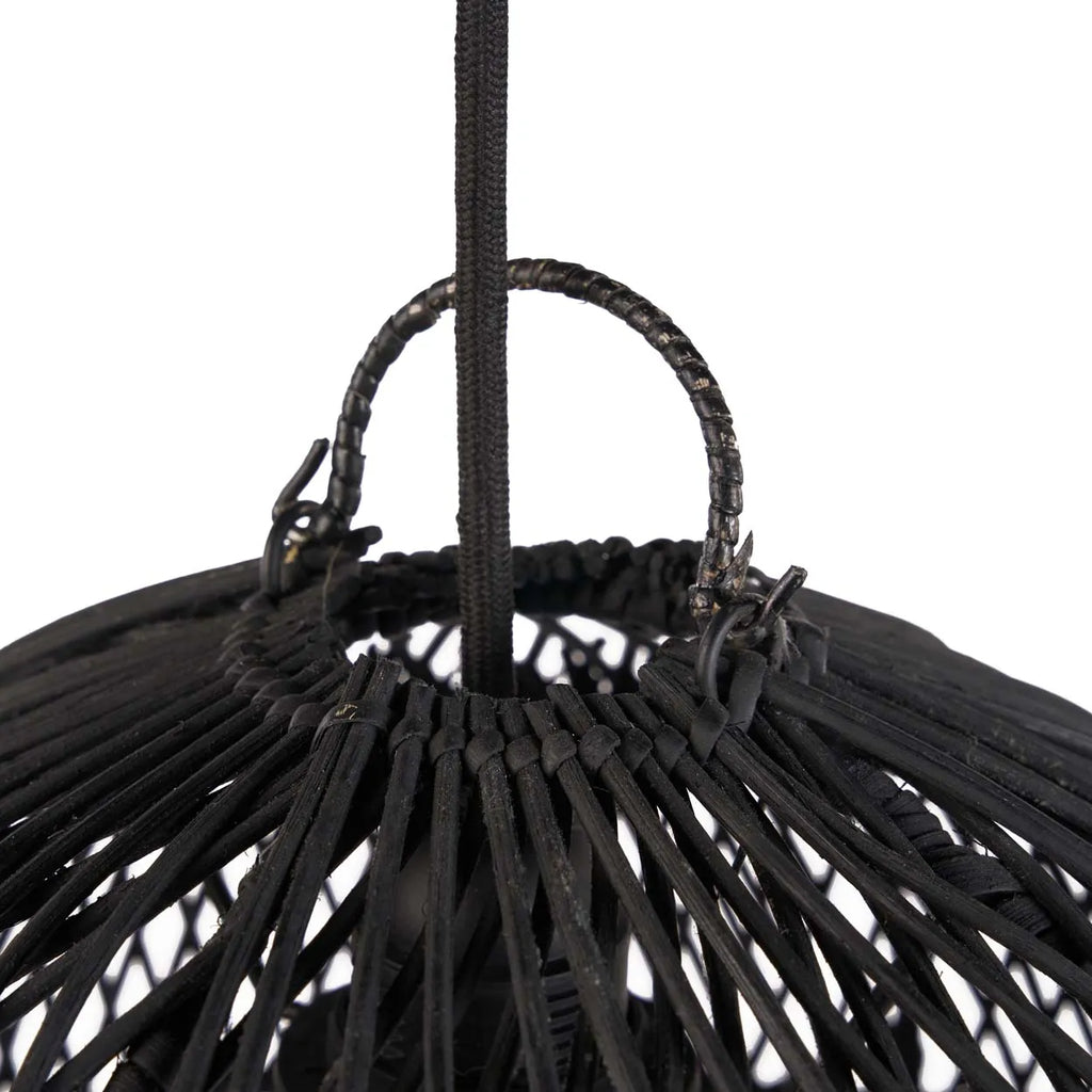 Boble Lampe Vedhæng - Sort - S