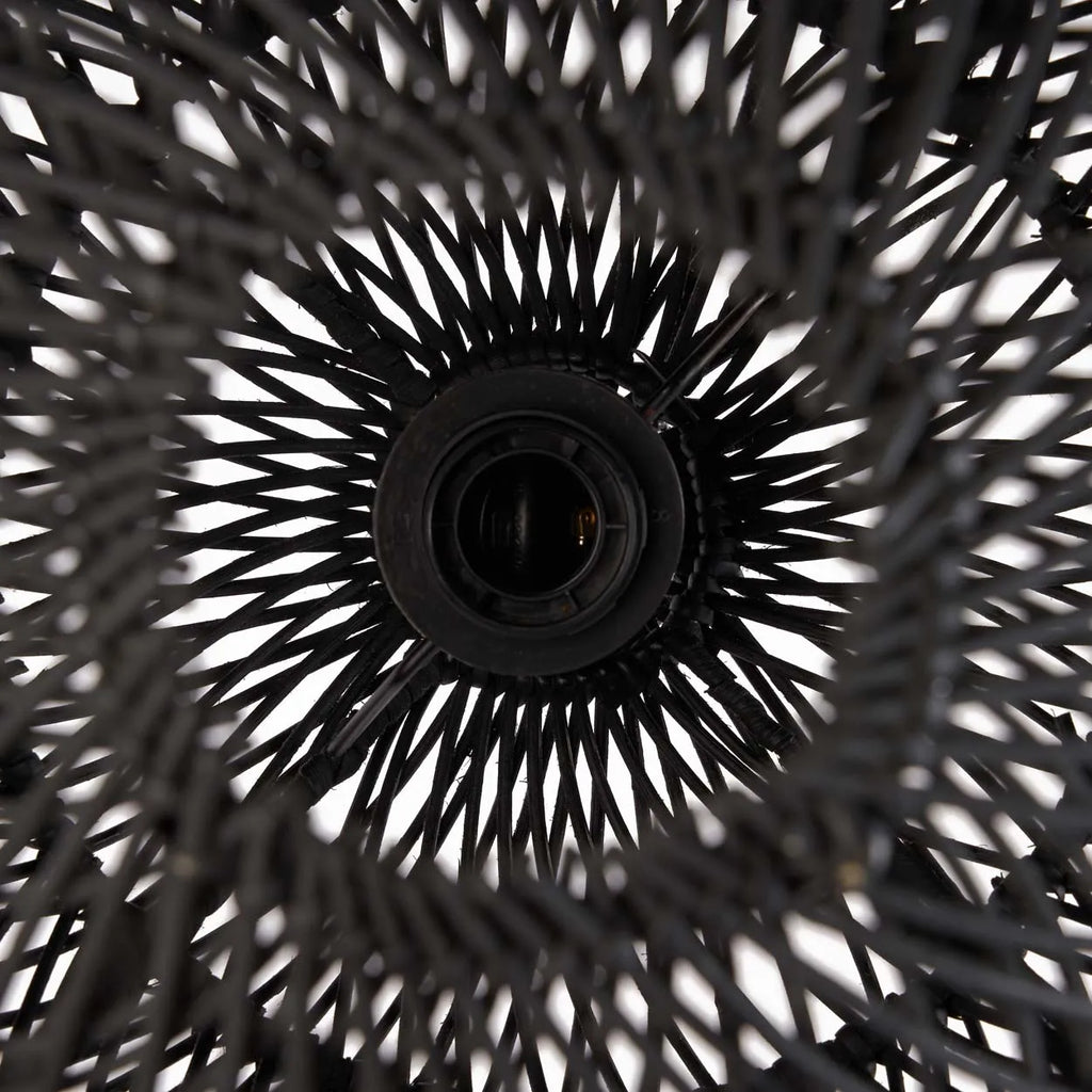 Boble Lampe Vedhæng - Sort - S