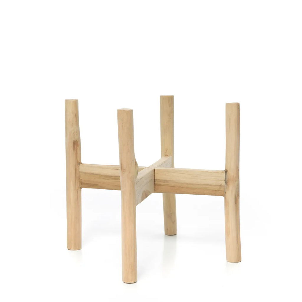 Kridt Lav Krukke - Beton Naturlig - S