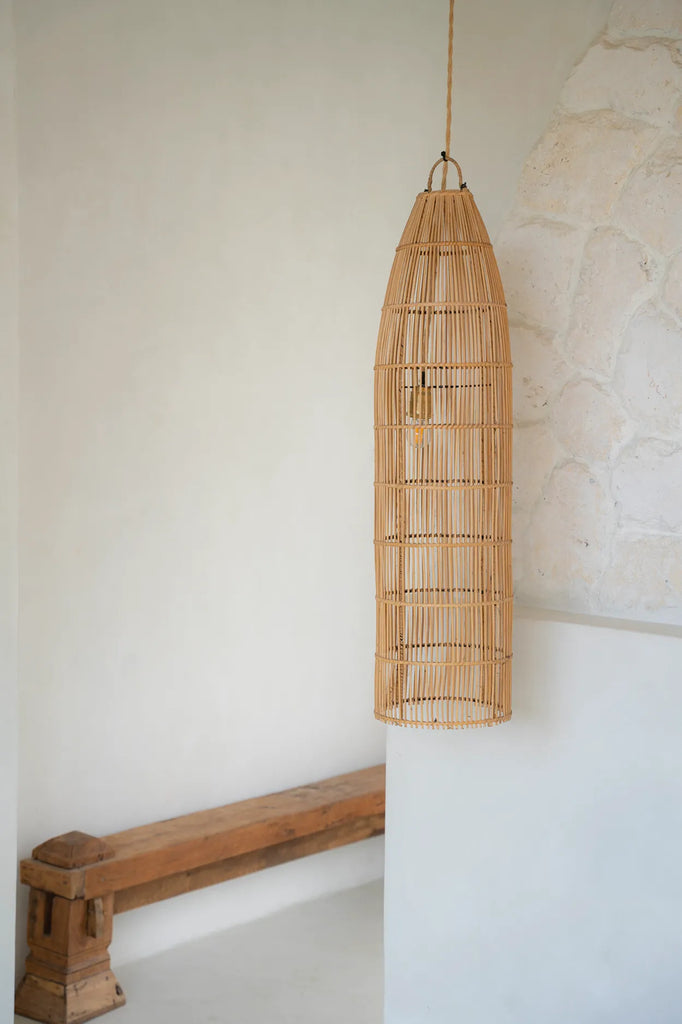 Fiskefælden Lampe Vedhæng - Naturlig - L