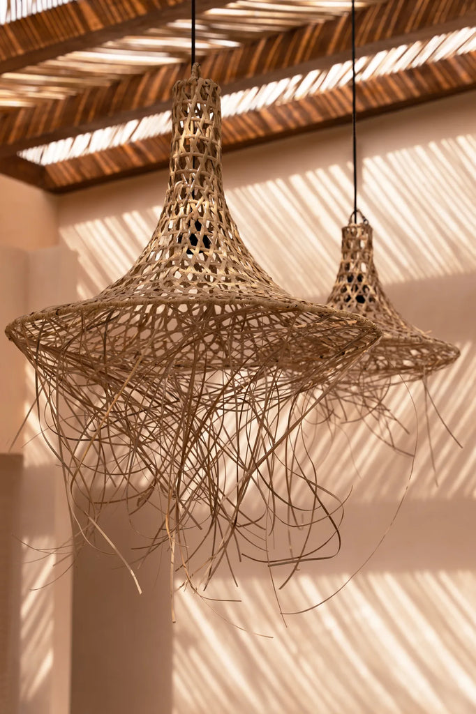 Mykonos Lampe Vedhæng - Naturlig - L