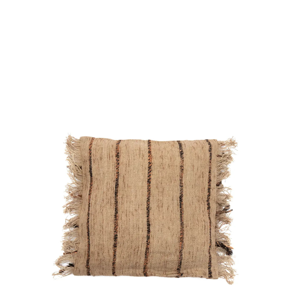 Oh My Gee Pudebetræk - Beige Sort - 40x40cm