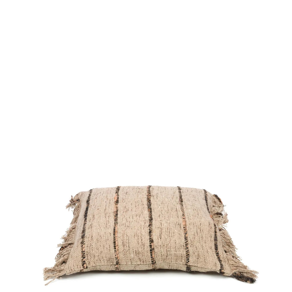 Oh My Gee Pudebetræk - Beige Sort - 40x40cm
