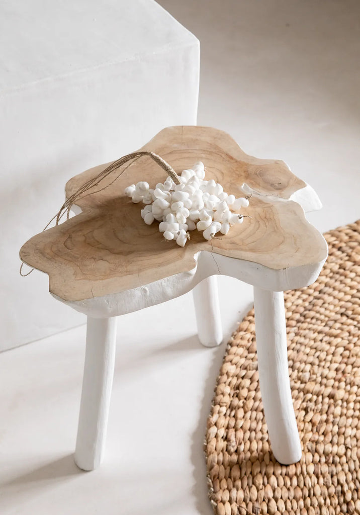 Organisk Sidebord - Naturlig hvid