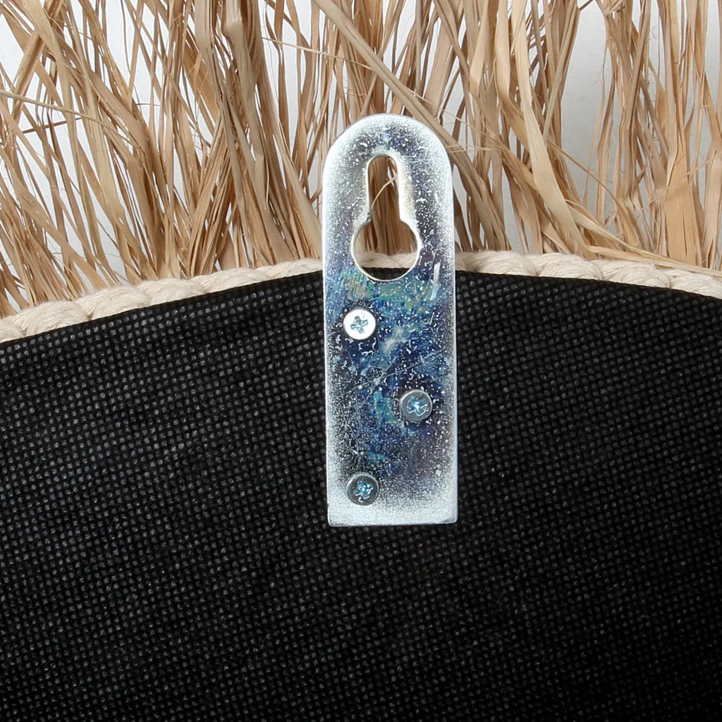 Raffia Cowrie Spejl - Naturlig Hvid