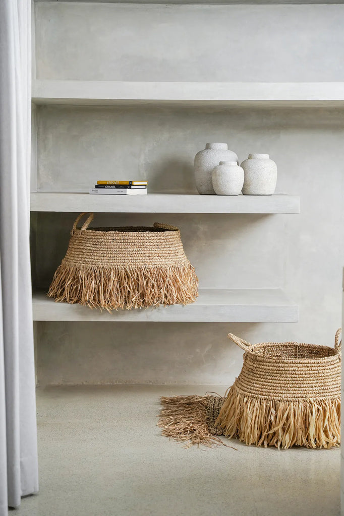 Raffia Deluxe Kurve - Naturlig - S