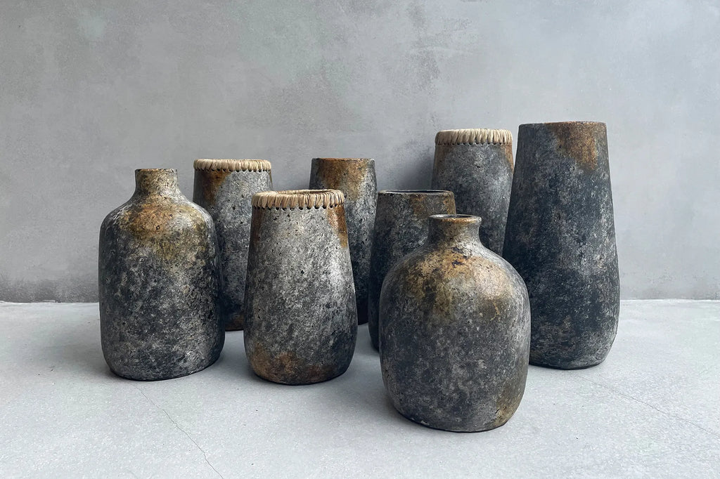 København Vase - antik grå - S