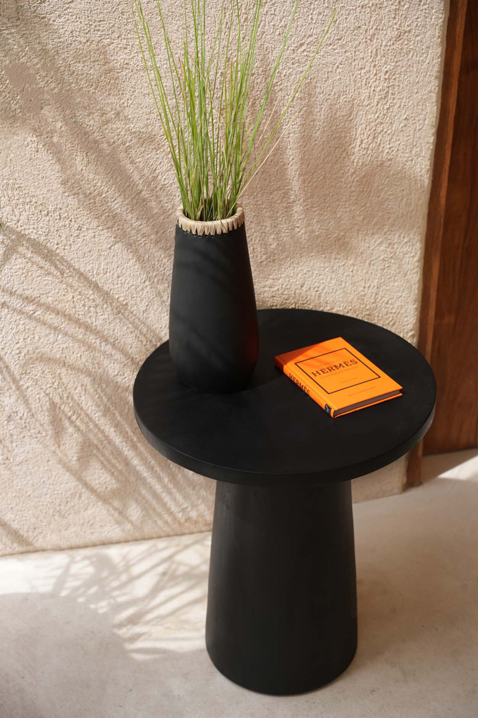 Timber Conic Sidebord - Sort - 50cm