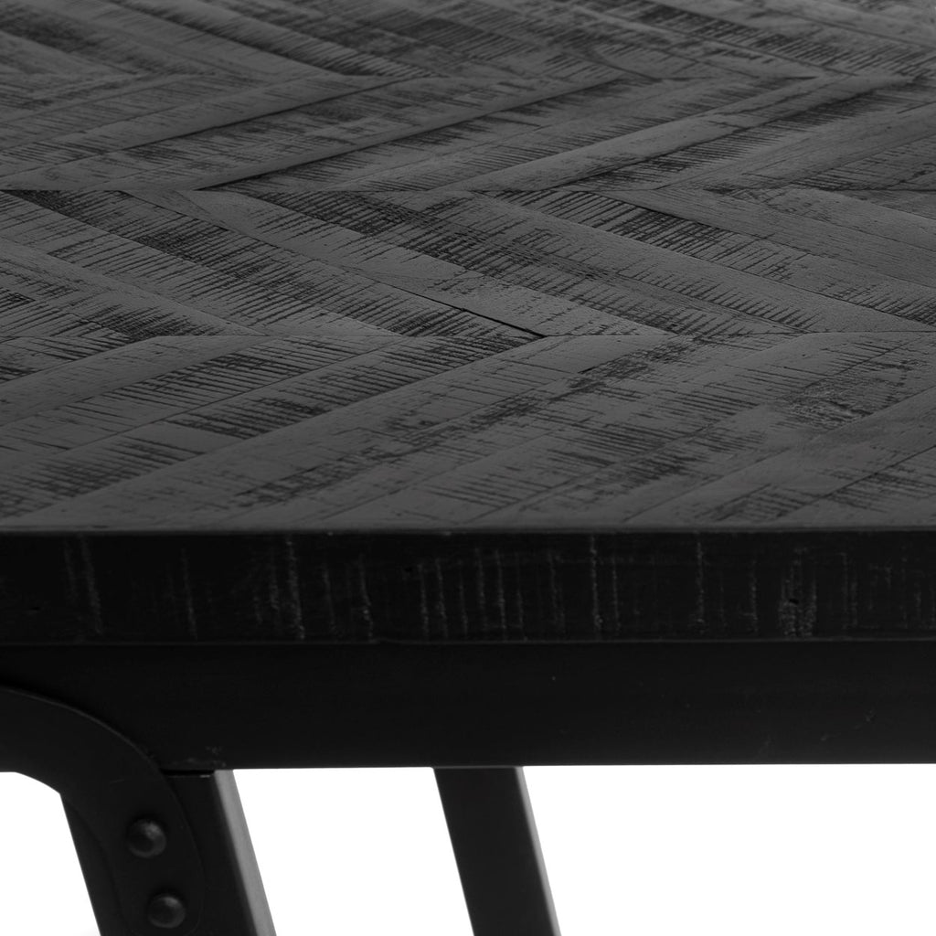 Sildebens Høj Bord - Sort - 140cm