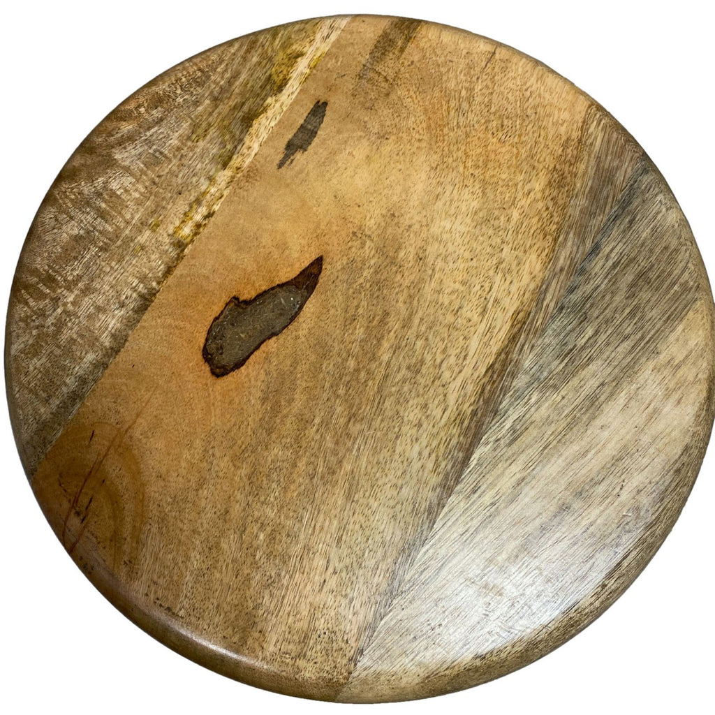 Drejestol/barstol, højdejusterbar i træ og metal sort - Nordic Unique